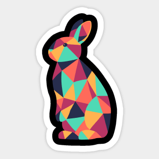 prismatic rabbit Sticker